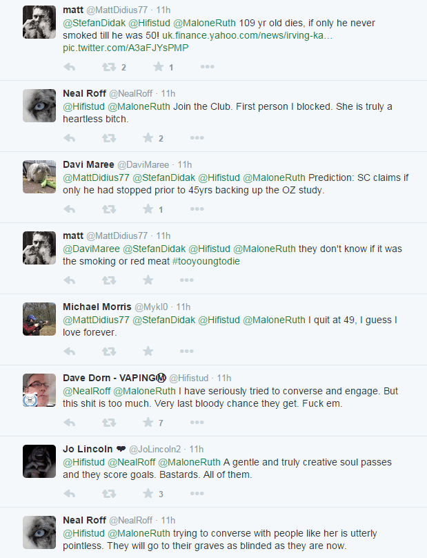 The replies were consistent