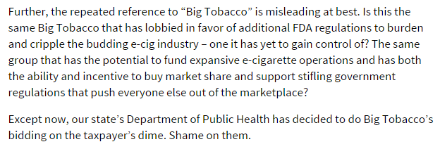 Calling out CDPH for a misleading narrative