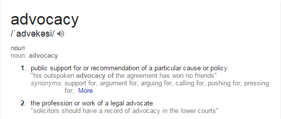 Advocacy Definition