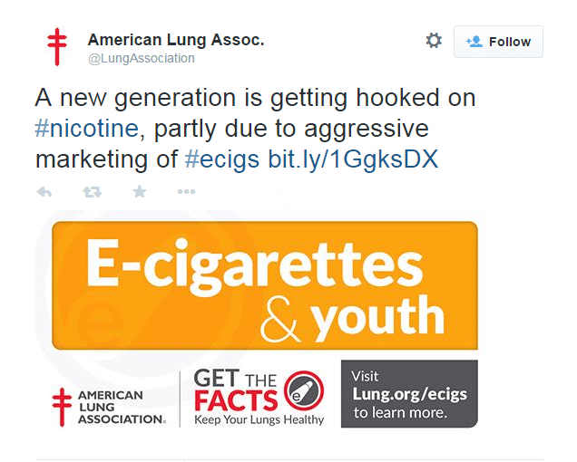 ‘Hooked on nicotine’