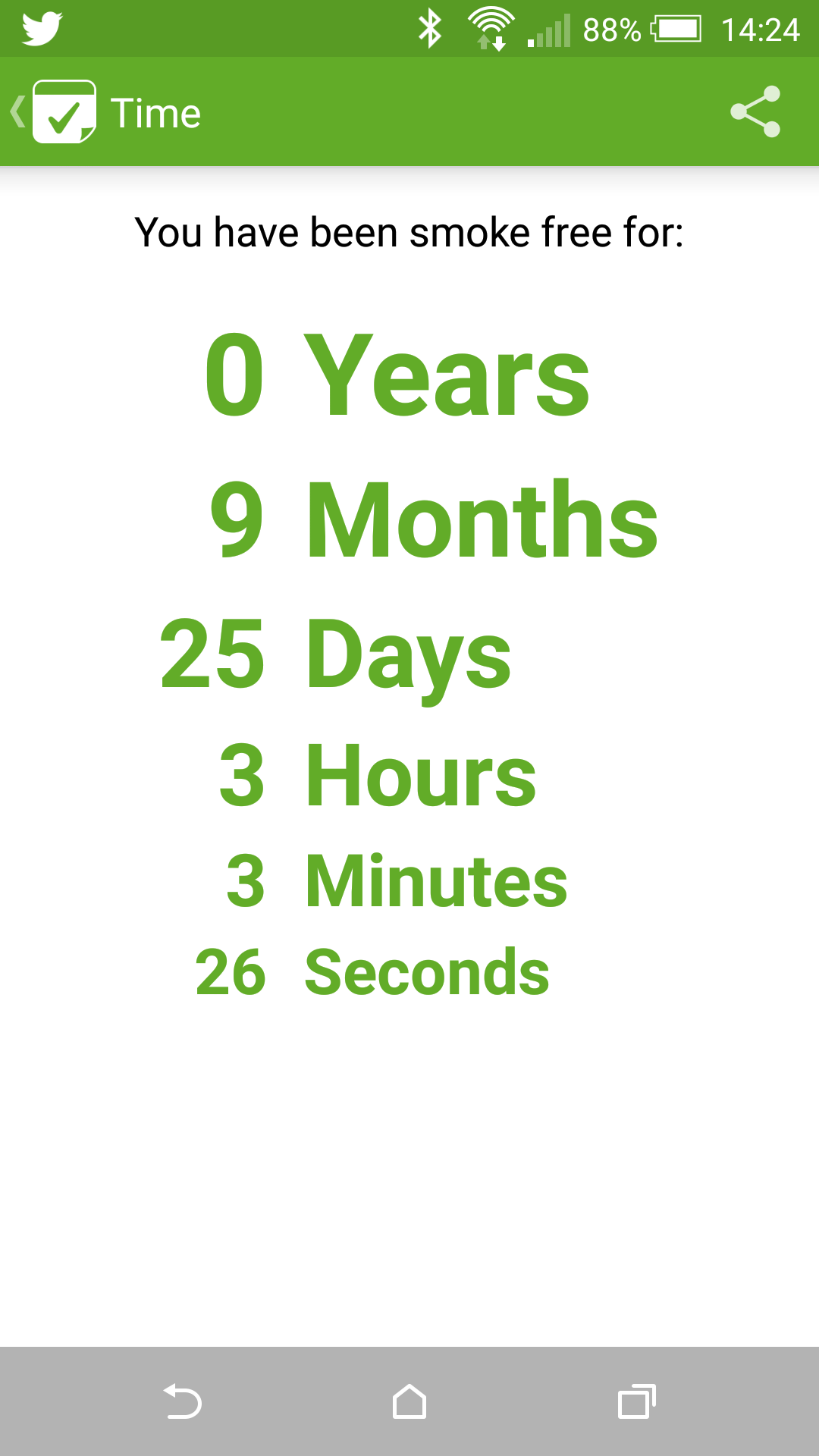 Smokefree app on Android
