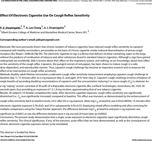 Cough reflex sensitivity