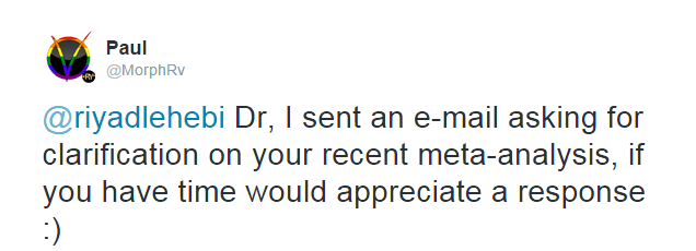 Requesting on twitter