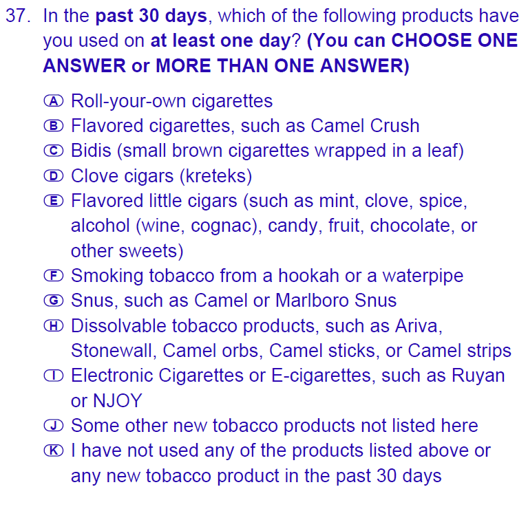 A typical question