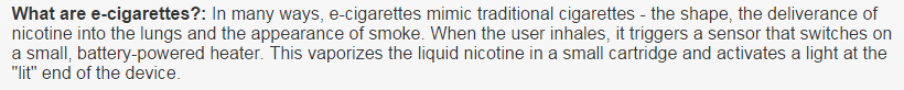 What are e-cigs