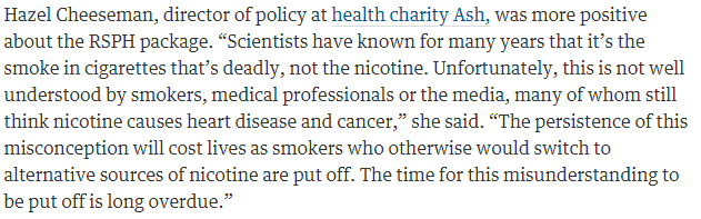 Comment from Hazel Cheeseman, ASH