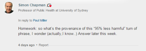 Simon Chapman comment