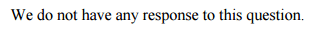 No response to this question
