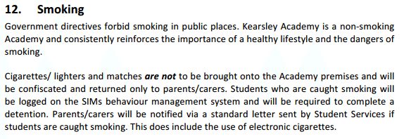 School policy