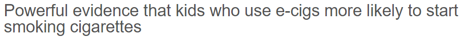 ‘Powerful evidence’ headline